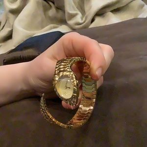 Roberto Covalli snake watch with real Rubies